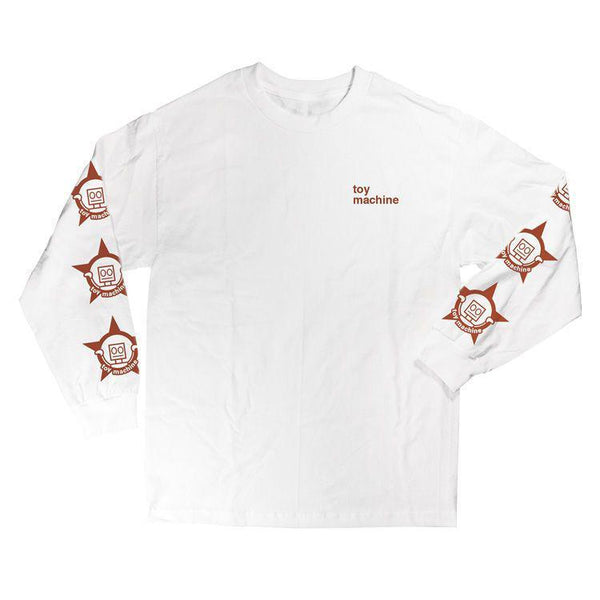 T-shirts - Toy Machine - Robot Star L/S // White - Stoemp