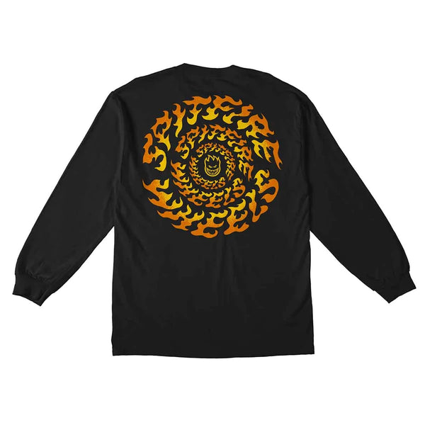 T-shirts - Spitfire - Torched Script LS T-shirt // Black/Orange-Yellow - Stoemp