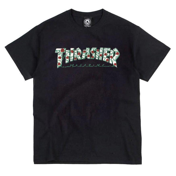 T-shirts - Thrasher - Roses SS Tee // Black - Stoemp