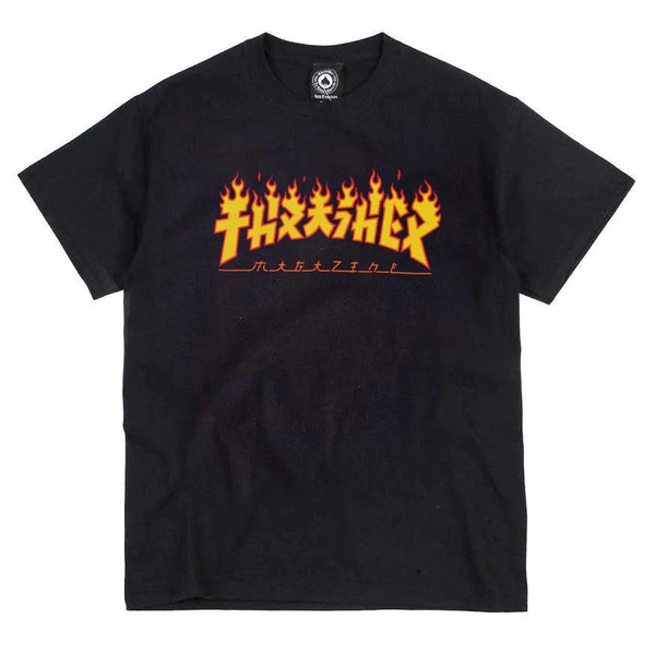 T-shirts - Thrasher - Godzilla Flame SS // Black - Stoemp