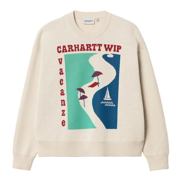 Sweats sans capuche - Carhartt WIP - W' Vacanze Sweater // Natural - Stoemp